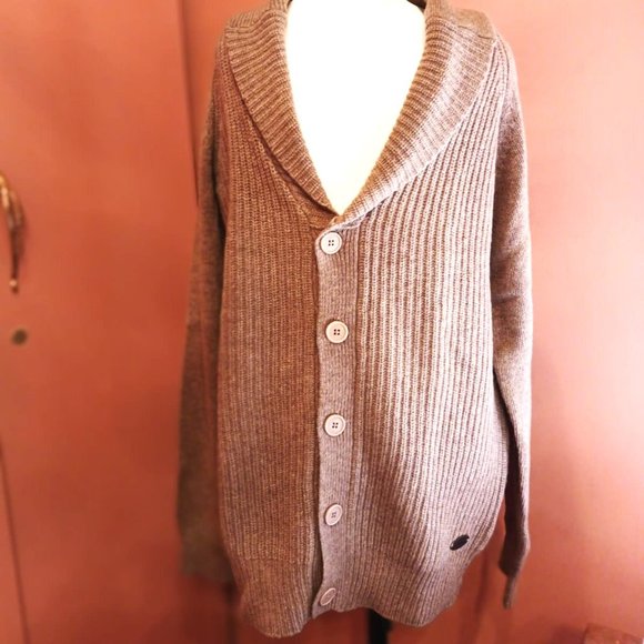 Unisex Gianmarco Venturi Oatmeal Cardigan- L - Picture 1 of 5